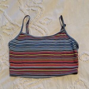 Striped Multicolor Women's Tank Top